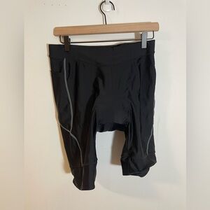 Baleaf Black Padded Bike Shorts UPF 50+ Women’s Size Large Thigh Pockets NWOT